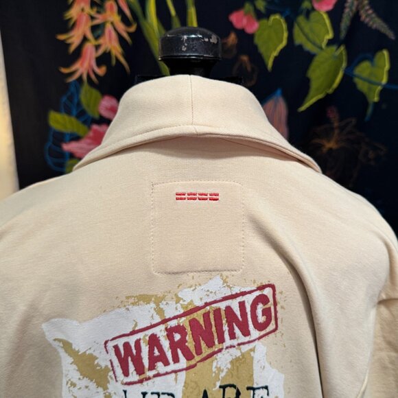 PEACE LOVE WORLD Shannon Shawl Collar Cotton Maxi Duster Coat, Almond Buff, L - Picture 12 of 16